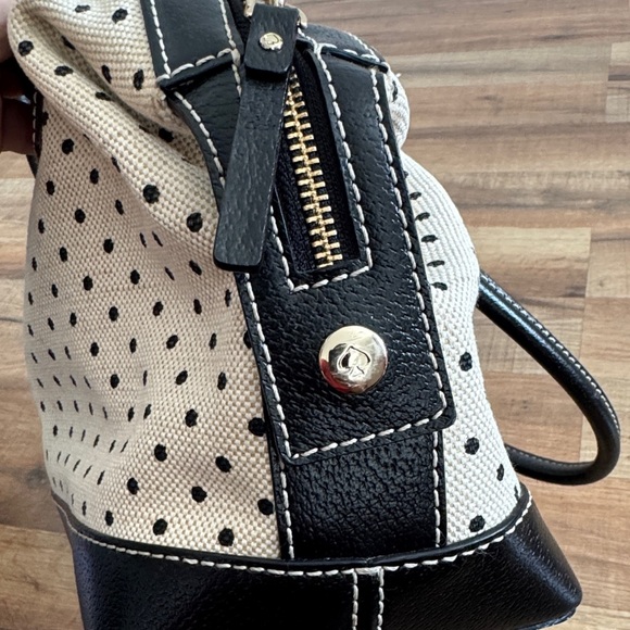 Kade Spade Dr Bag Satchel cream polkadot bag - Picture 10 of 16